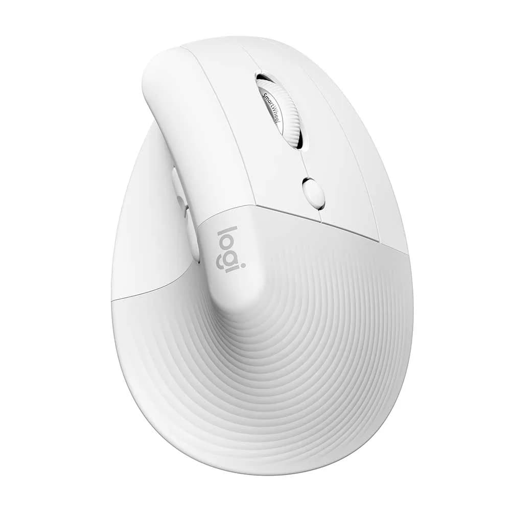 Mouse Logitech Ergonômico Vertical Lift sem Fio OFF White 910-006469