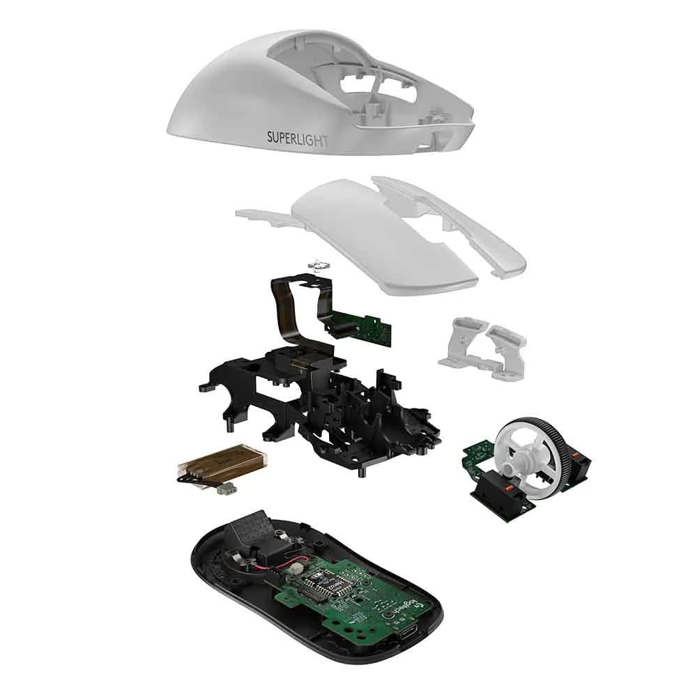 MOUSE LOGITECH GAMER G PRO X SUPERLIGHT 2 S/FIO BRANCO - 910-006637