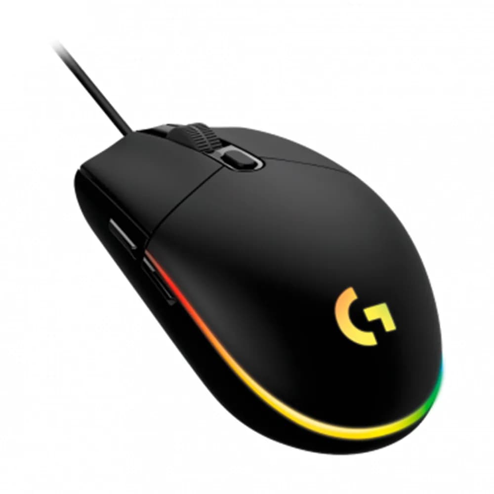 Mouse Logitech Gamer G203 Lightsync RGB com Fio PTO