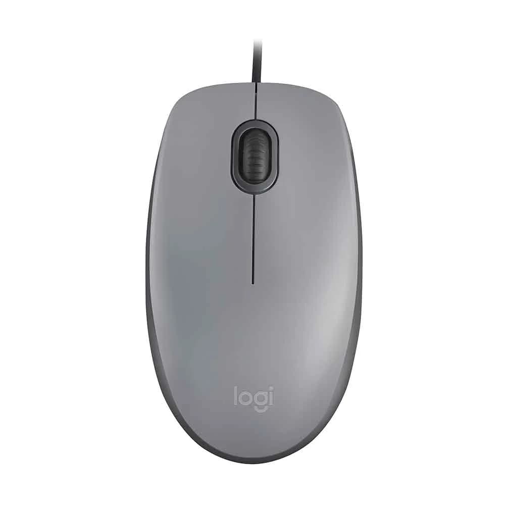 Mouse Logitech M110 Silent Gray c/ Fio - 910-006757
