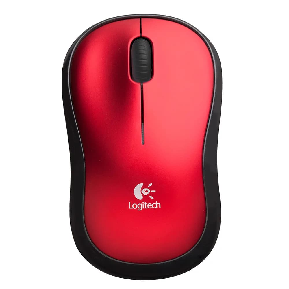 Mouse Logitech M185 sem Fio RC/Nano Vermelho