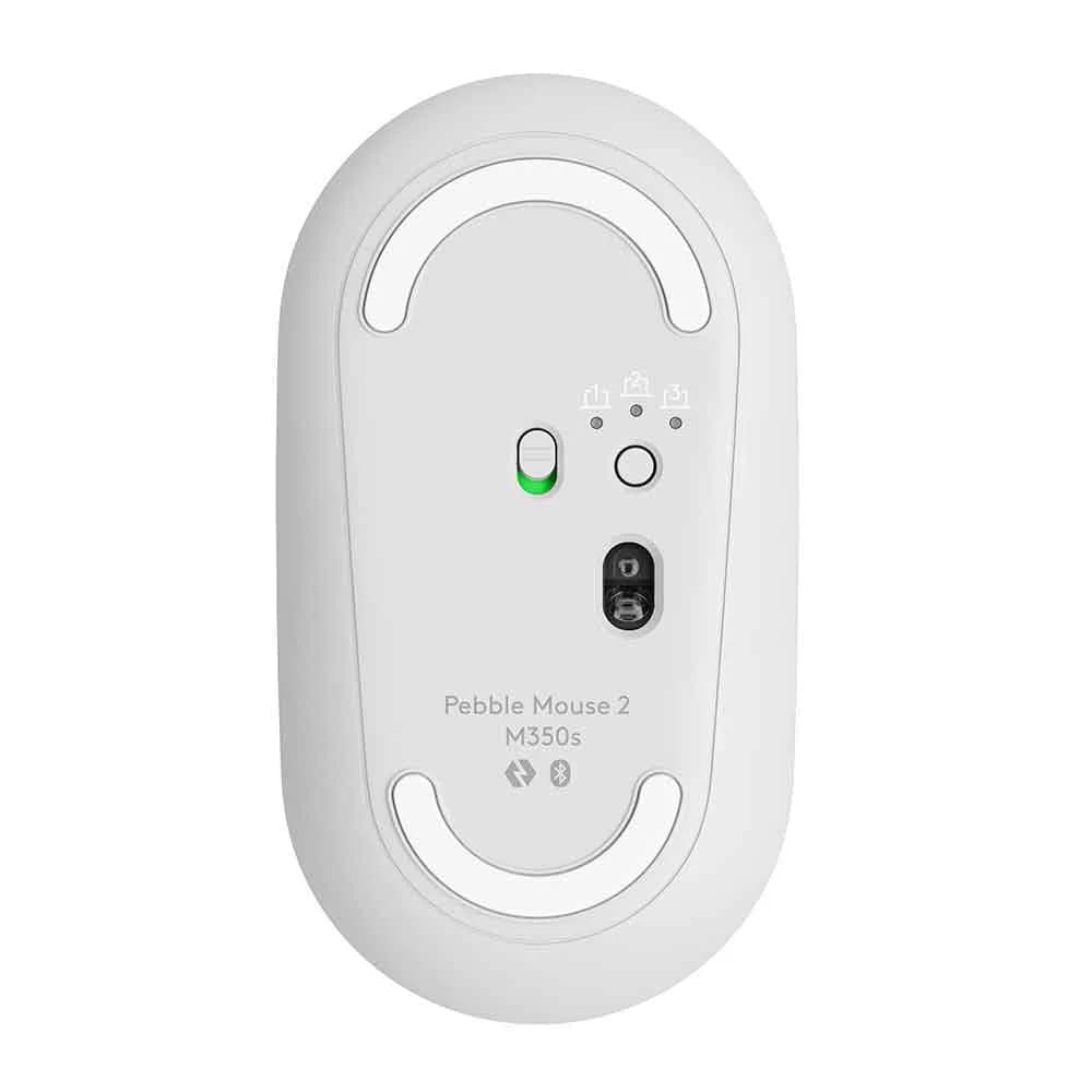 MOUSE LOGITECH PEBBLE 2 M350S SEM FIO BRANCO - 910-007047