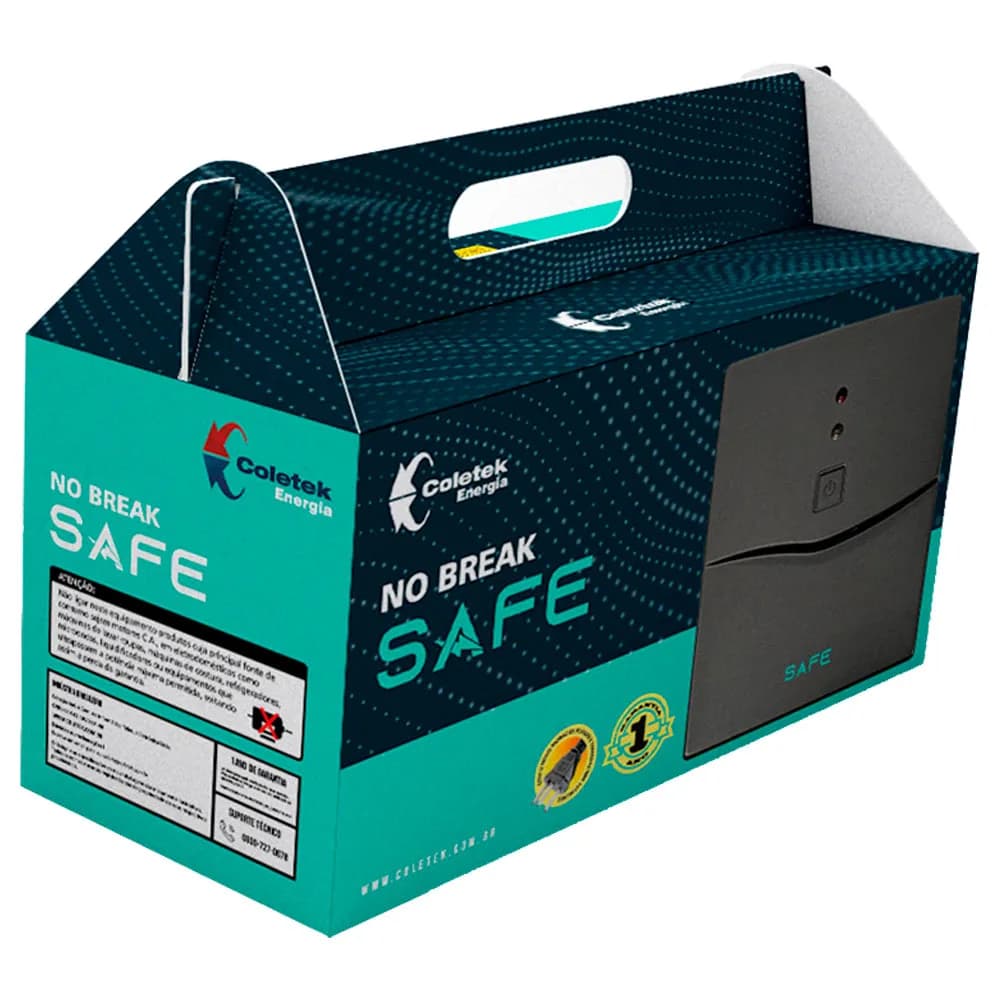 NOBREAK COLETEK SAFE SAFE600-4T 600VA BIVOLT AUTOMATICO/115V
