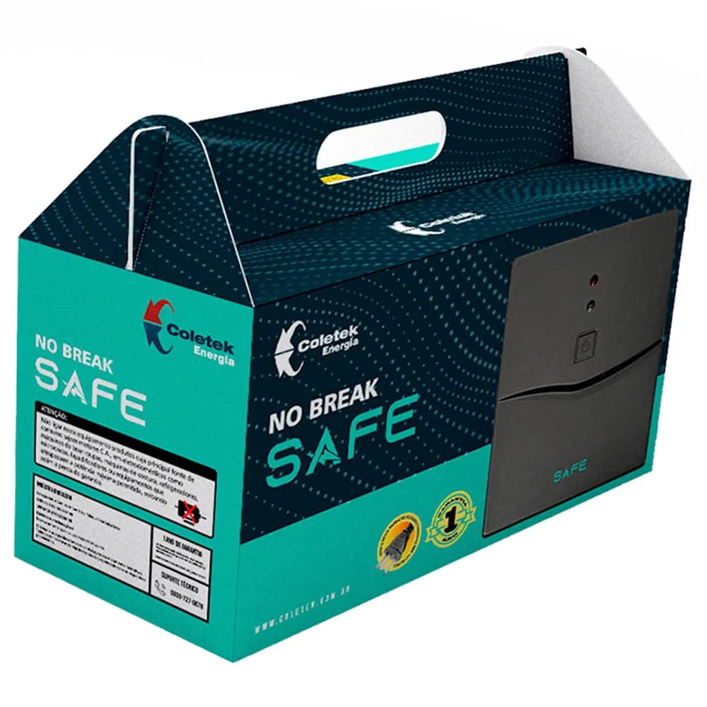 NOBREAK COLETEK SAFE SAFE600-8T 600VA BIVOLT AUTOMATICO/115V