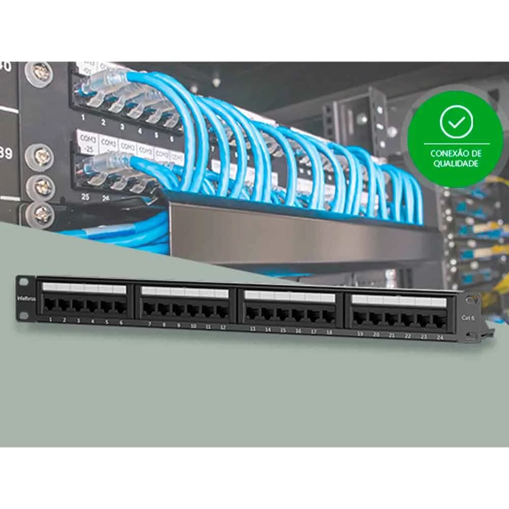 PATCH PANEL INTELBRAS IMPACT GIGA CAT6 PP624 4770036