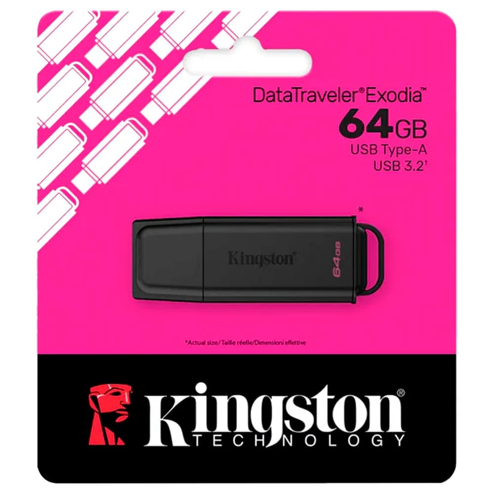 PEN DRIVE KINGSTON DATATRAVELER EXODIA 64GB USB 3.2 - DTXG2/64GB