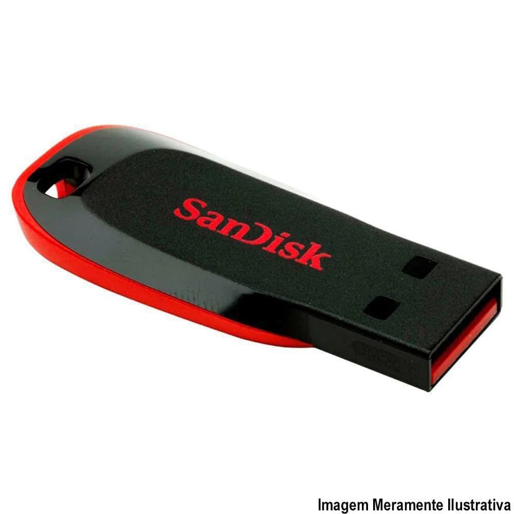PEN DRIVE SANDISK CRUZER BLADE SDCZ50 32GB PTO - SDCZ50-032G-B35