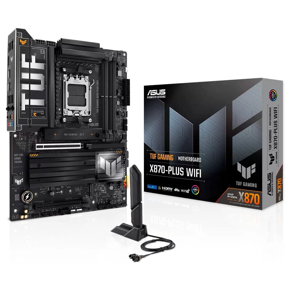 Placa Mãe (AMD) ASUS X870-PLUS Wi-Fi TUF Gaming DDR5 AM5