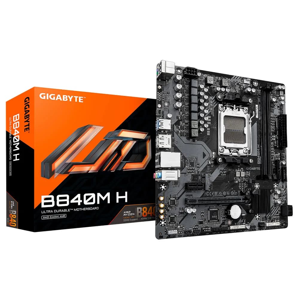 Placa Mãe (AMD) Gigabyte B840M H 1.0 DDR5 AM5