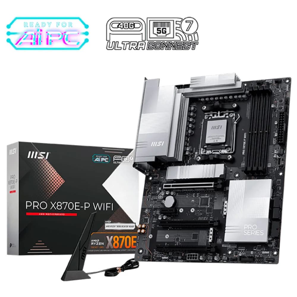Placa Mãe (AMD) MSI Pro X870E-P Wi-Fi DDR5 AM5