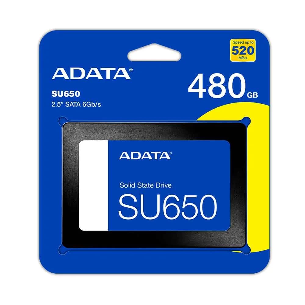 SSD ADATA 480GB 2,5" SATA III 6GB/S - ASU650SS-480GT-R
