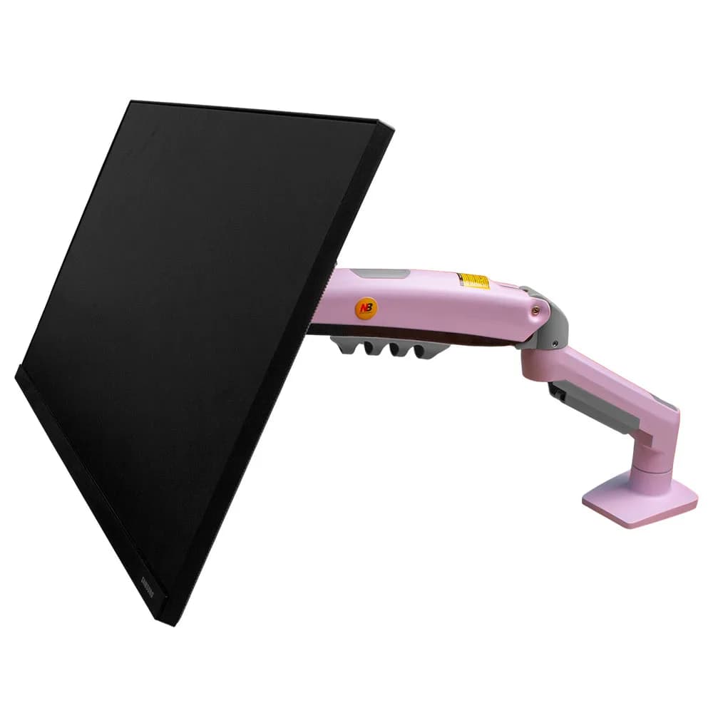 SUPORTE MONITOR NORTH BAYOU PISTAO A GAS MORSA 17" A 30" ROSA - NB-F80-XJ