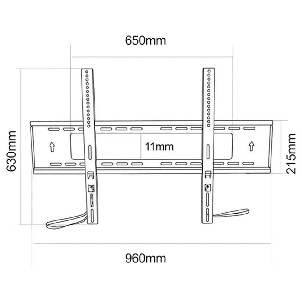 SUPORTE TV FIXO PARA TELAS GIGANTES 60" A 120" VEELI - NX-6789