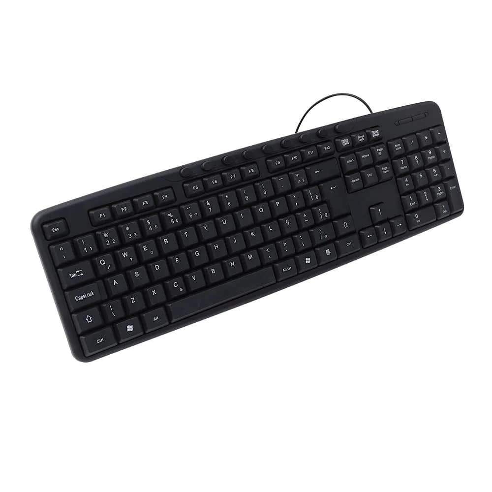 Teclado C3Tech Mult USB Preto - KB-M40BK