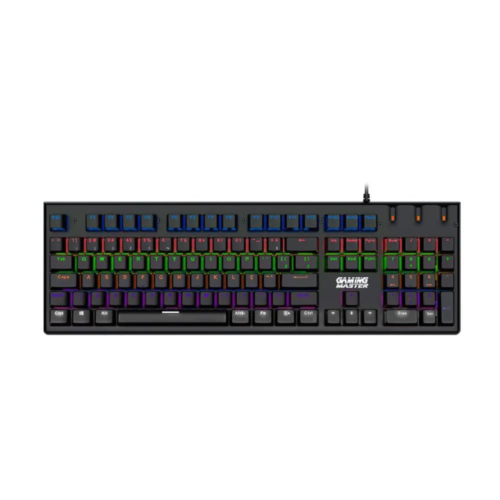 Teclado K-Mex Mecânico Gamer KG-DB28 Dracarys Kgdb Switch Blue RGB