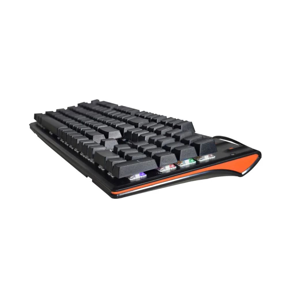 TECLADO K-MEX MECANICO GAMER KG-DB28 DRACARYS KGDB SWITCH BLUE RGB
