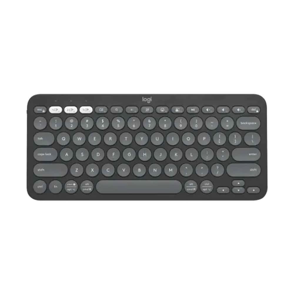 Teclado Logitech K380 Pebble Keys 2 Grafite sem Fio - 920-011789