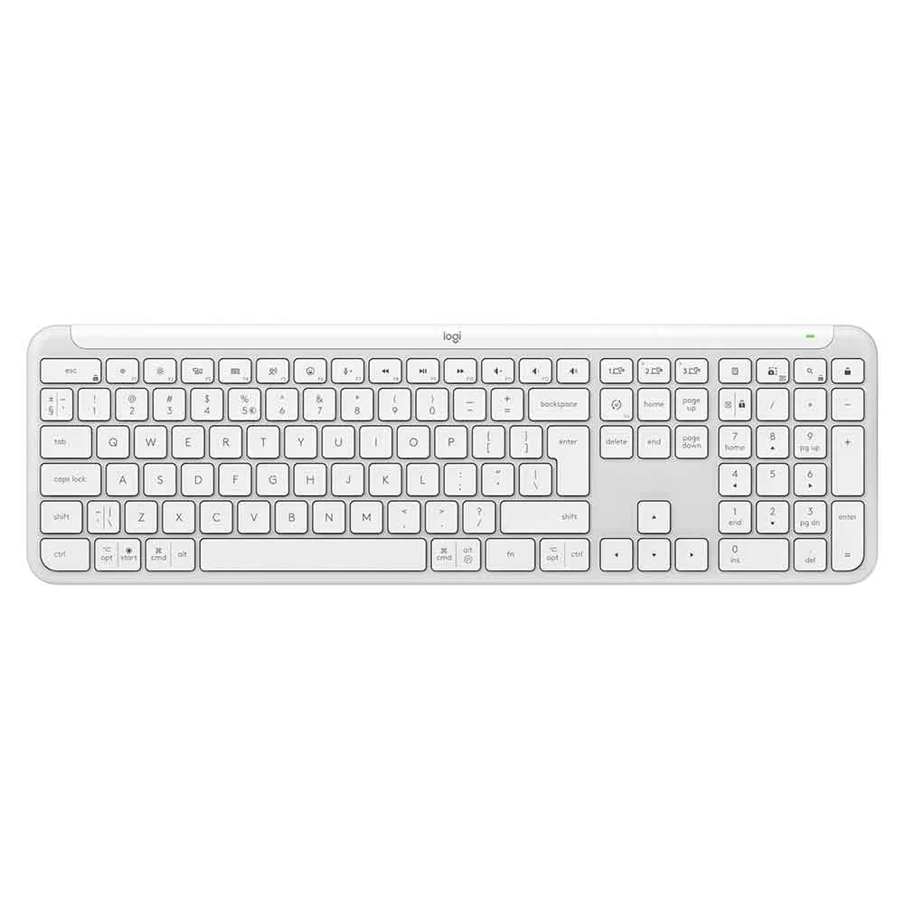 Teclado Logitech Signature Slim K950 sem Fio Branco - 920-012601