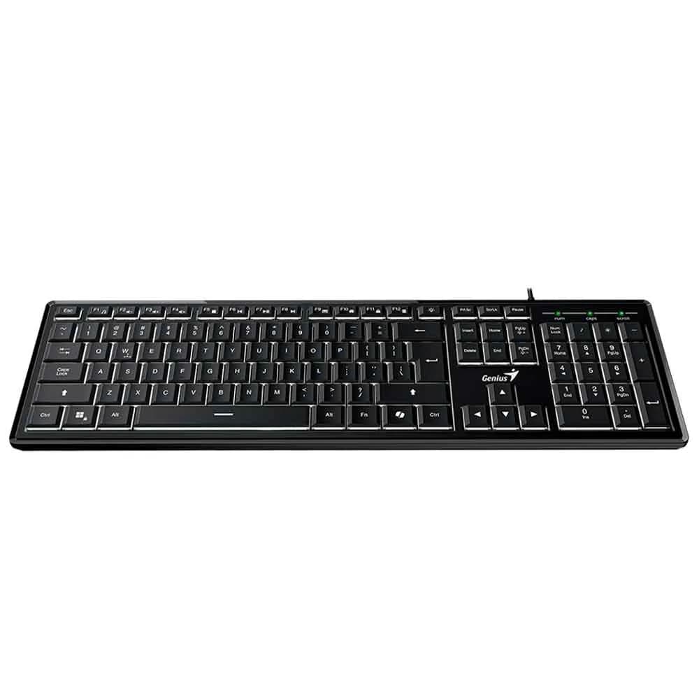TECLADO MULTIMIDA GENIUS SLIMSTAR 820 PRETO ABNT 2