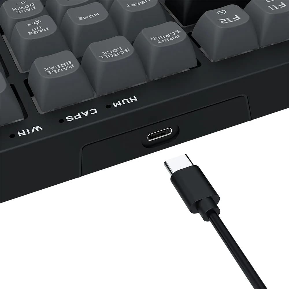 TECLADO REDRAGON MEMBRANA GAMER CRUX RGB FULL SIZE COM FIO K518-RGB-GB