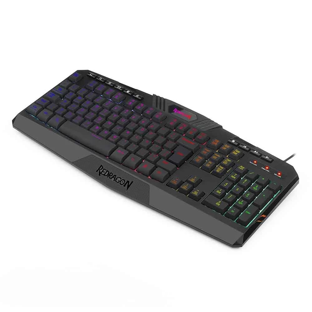 TECLADO REDRAGON MEMBRANA GAMER HARPE 2 RGB PRETO K503RGB