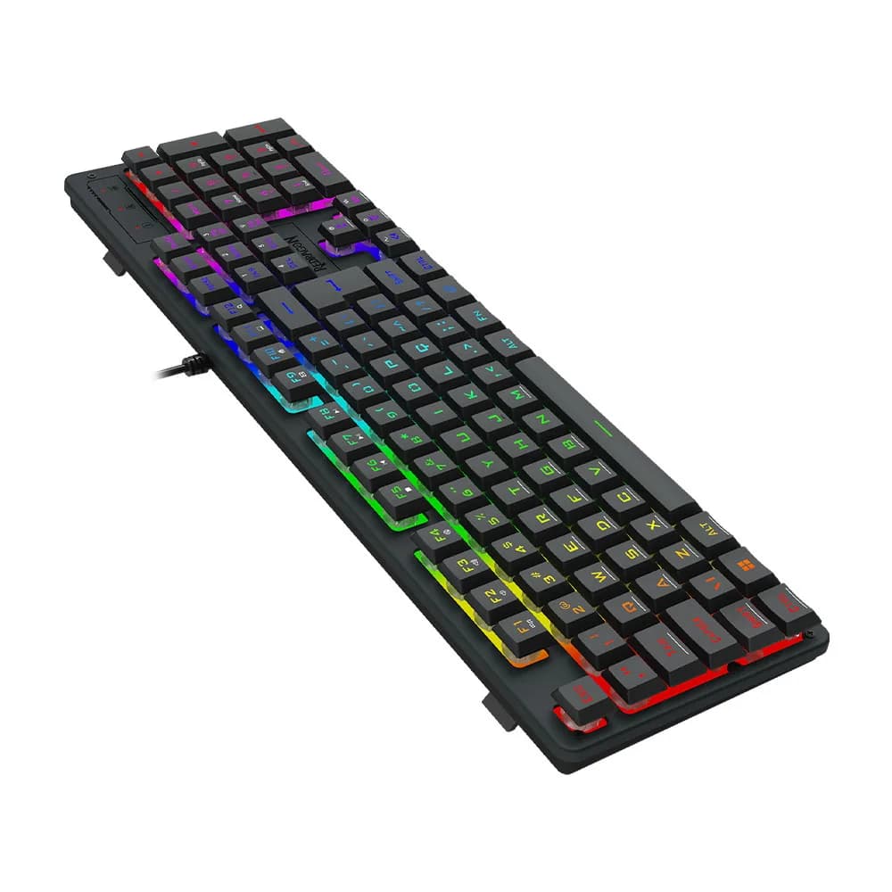 TECLADO REDRAGON MEMBRANA GAMER NETHERBANE PRETO RGB K521-RGB