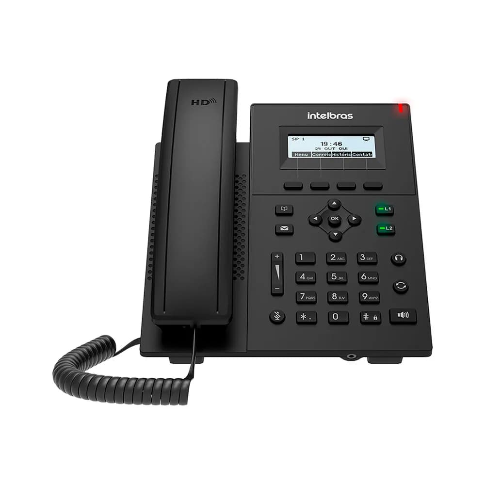 Telefone Intelbras IP V3501 com Fio Mesa/Parede Preto - 4063501