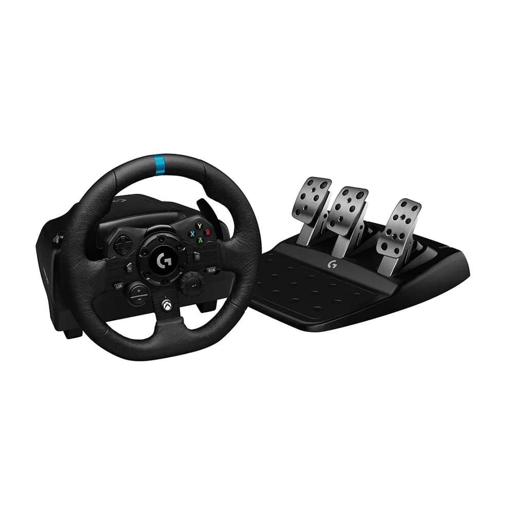 Volante Logitech G923 p/ Xbox Series x, Xbox One e PC com Pedais
