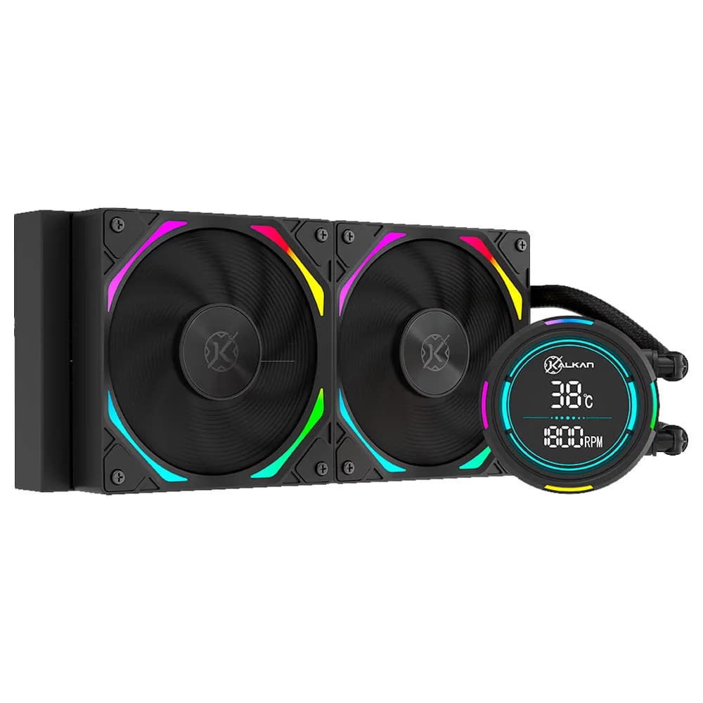 Water Cooler Kalkan Delta V2 240mm ARGB Preto KLK00066
