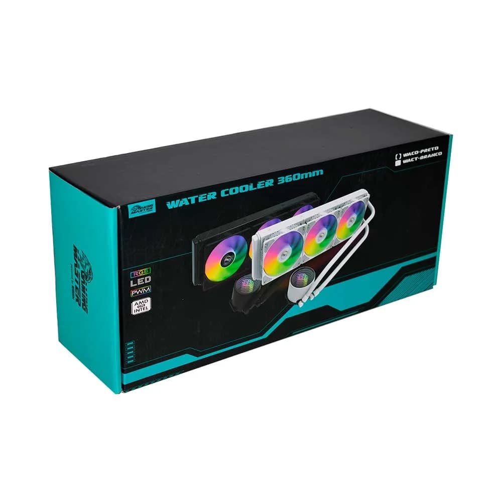 WATER COOLER WACO K-MEX 360MM INTEL/AMD MULTICOLOR PRETO