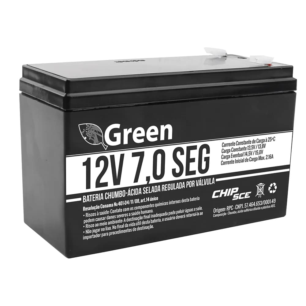 Bateria Green Chip SCE 12V Alarme - 013-3505