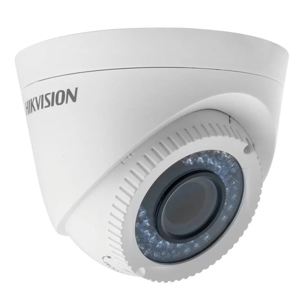 Câmera AN 1MP Dome Varifocal IR40M Flex IP66 DS-2CE56C0T-VFIR3F(2.8-12MM) Hikvision