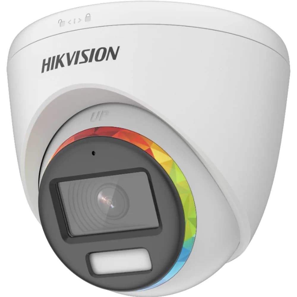 Câmera AN 2MP Turret Dome Flex 2.8mm Metálica Colorvu Light 40M IP68 WDR 130 DB DS-2CE72DF0T-LFS(2.8MM) Hikvision