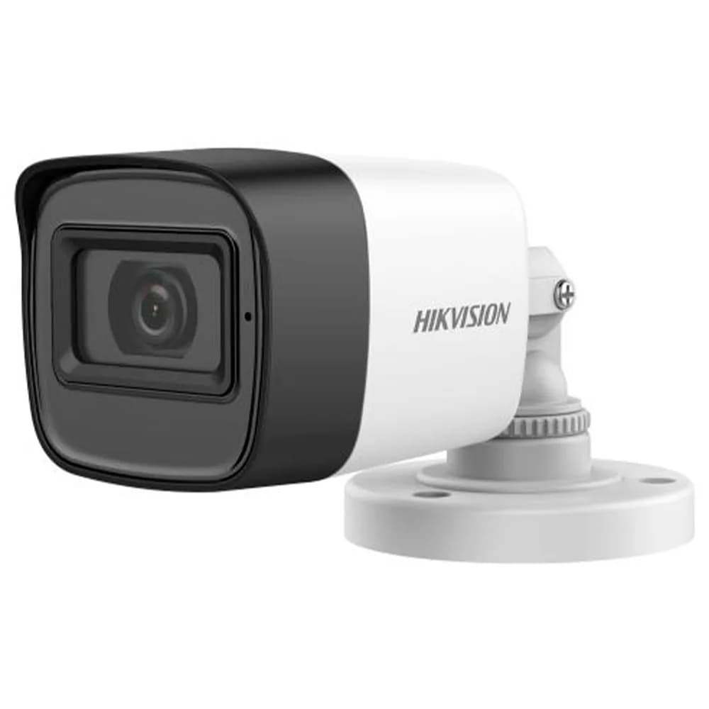 Camera Hikvision Analogica 2MP Full HD Bullet 2.8mm EXIR Smart IR 25m Mic Embutido IP67 DS-2CE16D0T-ITPFS