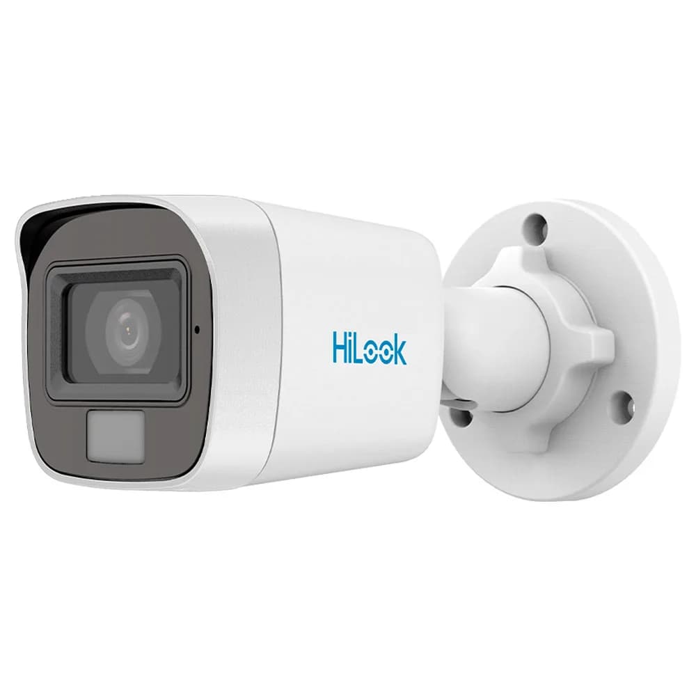 Camera Hikvision Analogica ColorVu Smart Hybrid Ligth 2MP Full HD Bullet 2.8mm IR 20m MIc Embutido IP66 THC-B129-LPS