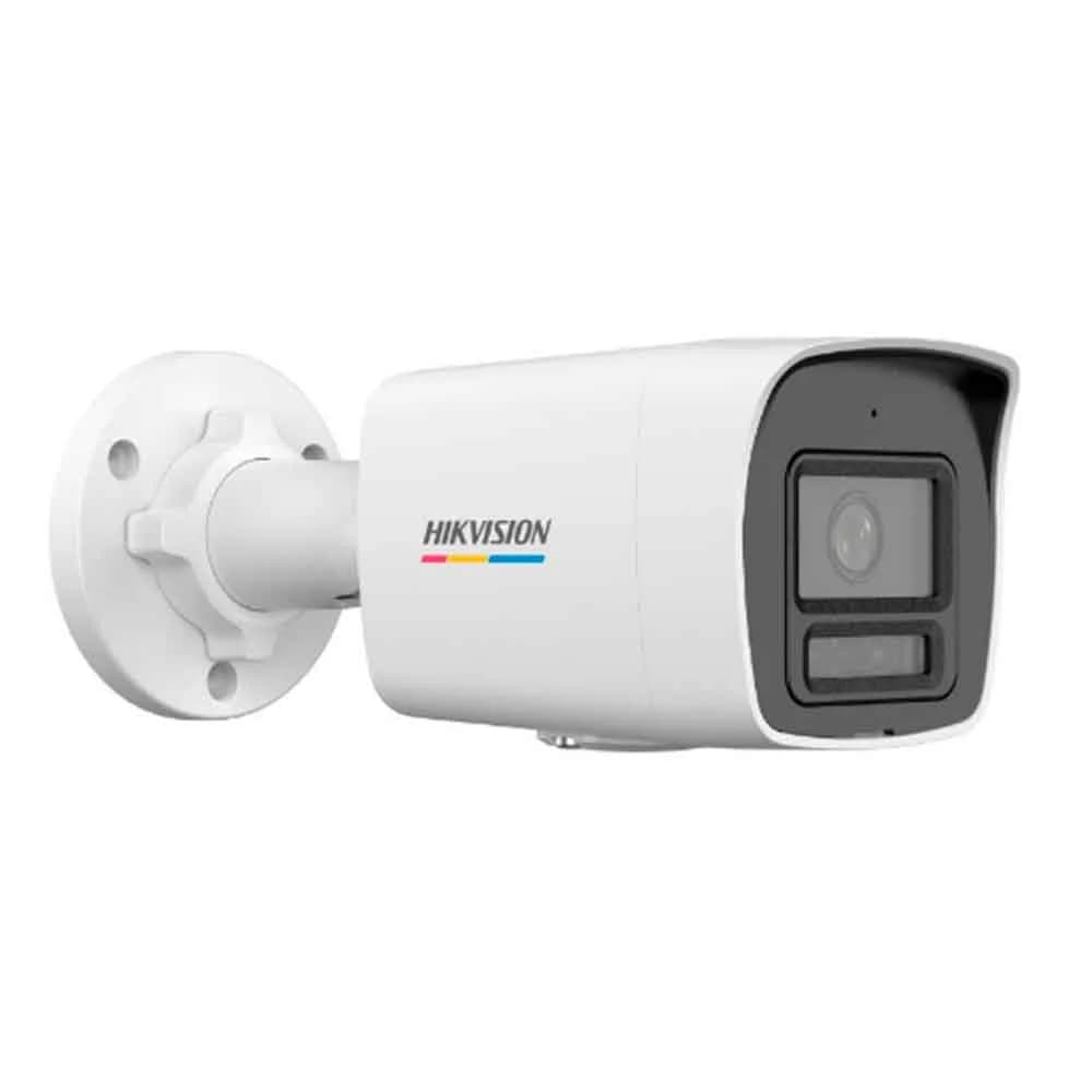 Camera Hikvision IP ColorVu Smart Hybrid Light 4MP Bullet 2.8mm Luz Branca 30m Mic Embutido IP67 DS-2CD1047G2H-LIU