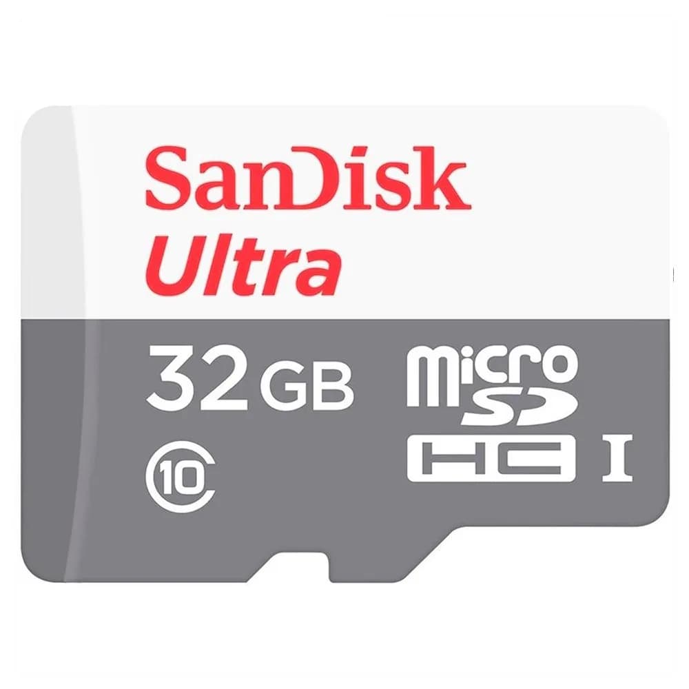Cartão de Memória SanDisk Microsdhc 32GB Class 10 + Adaptador- SDSQUNR-032G-GN3MA
