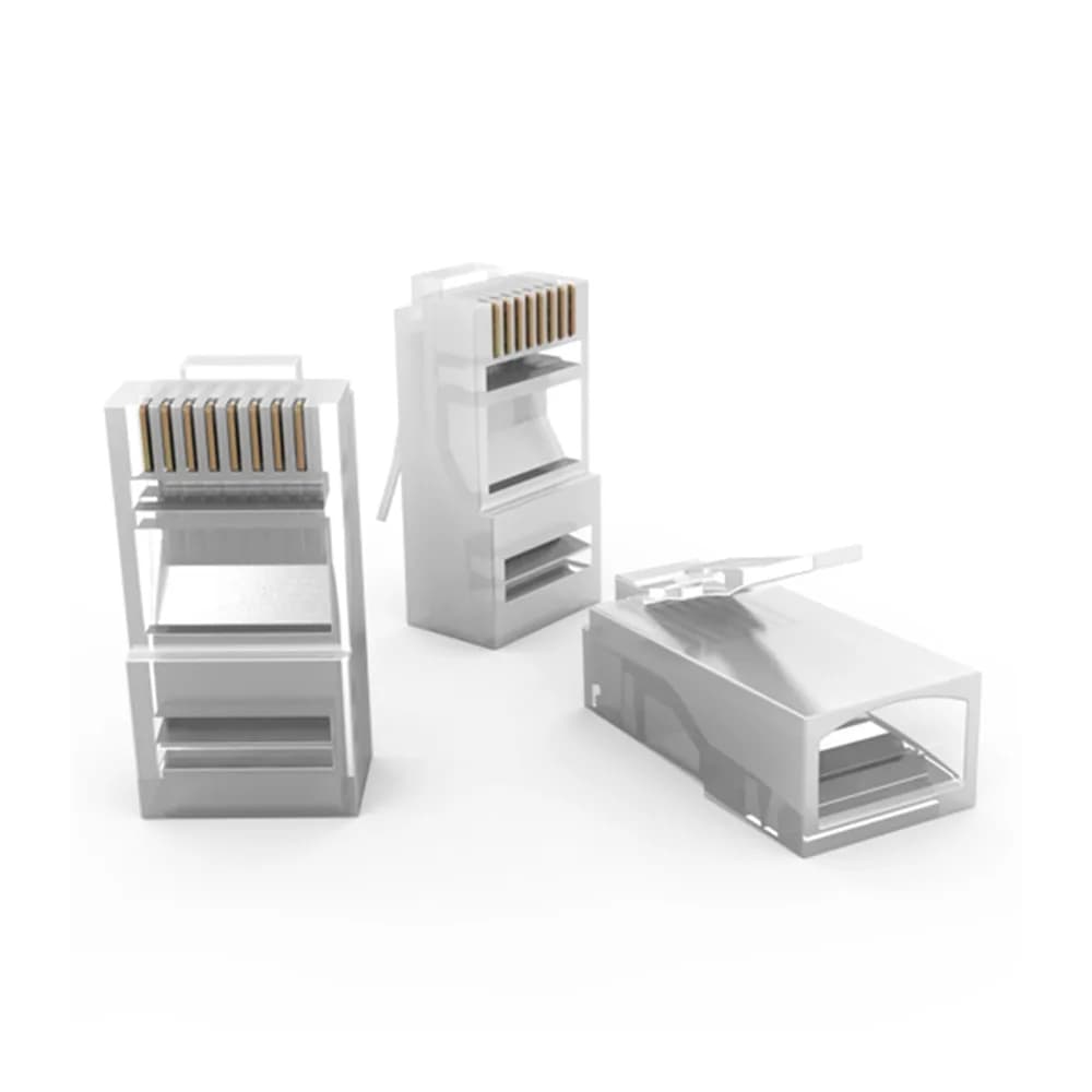 Conector Macho RJ45 Furukawa Sohoplus CAT5E para Cabo Sólido e Flexível PCT 10 UND