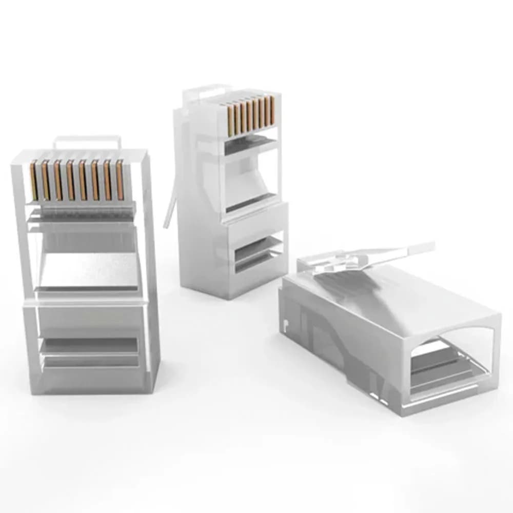 Conector Macho RJ45 Furukawa Sohoplus CAT5E para Cabo Sólido e Flexível PCT 100 UND