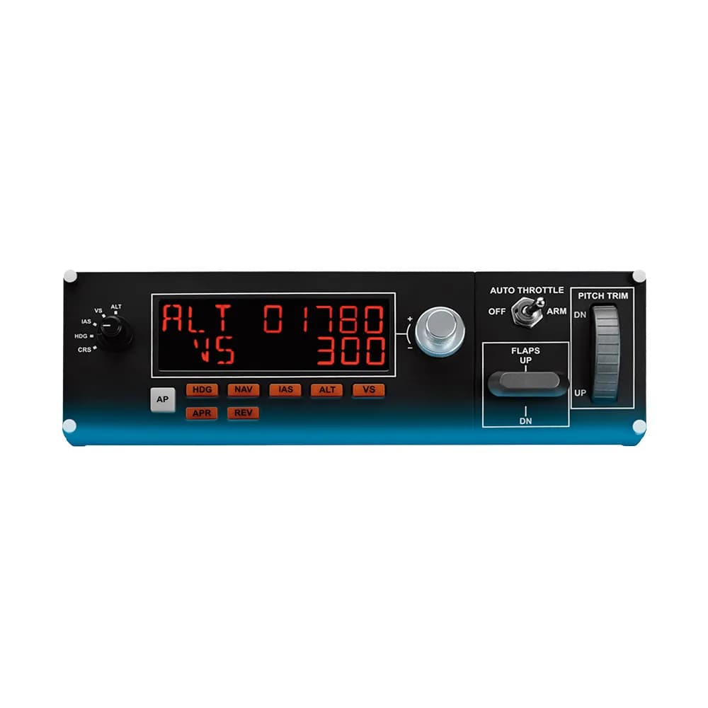 Controlador Piloto Automático de Simulação Profissional Painel Multiplo de VOO Logitech 945-000028