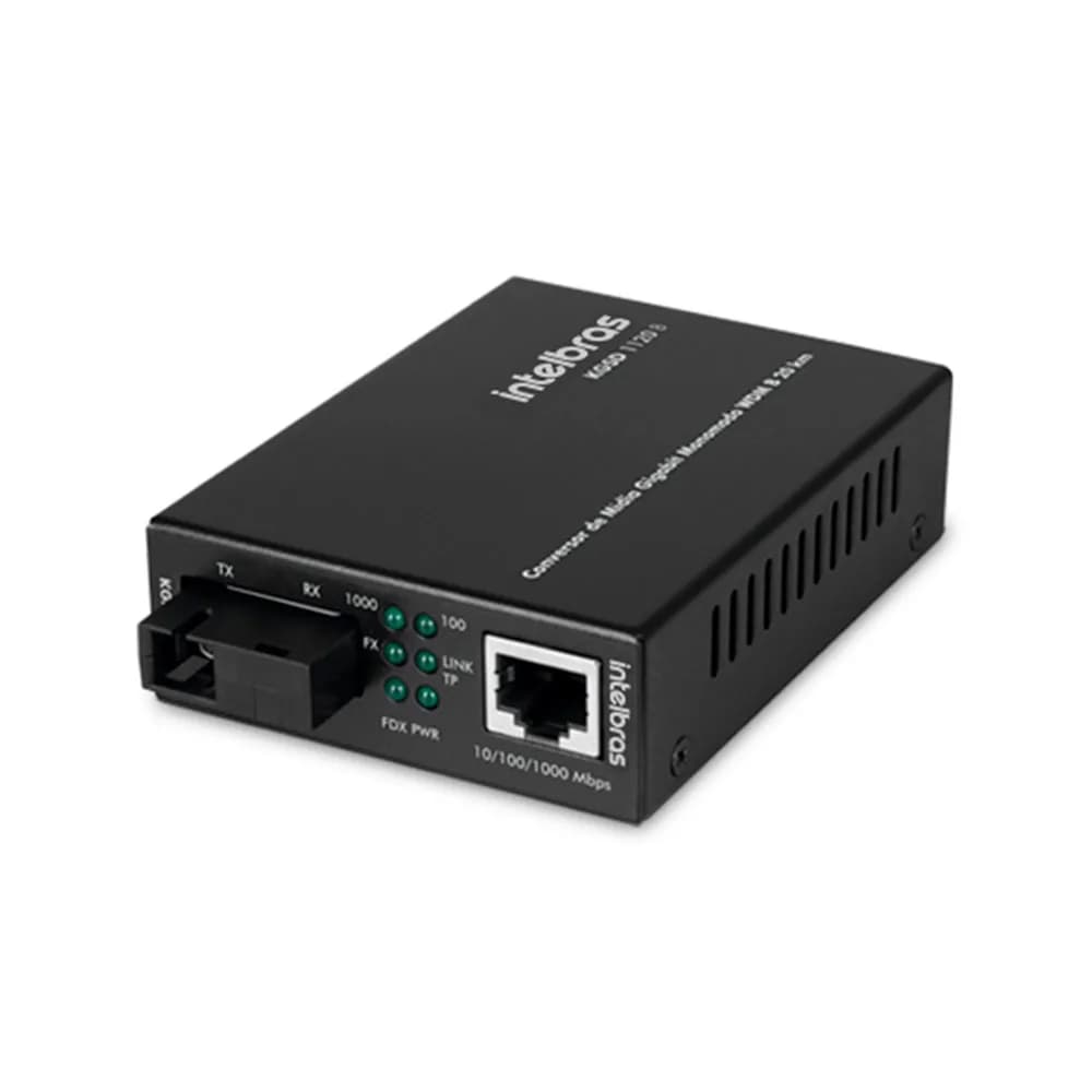 Conversor de Mídia Intelbras Kgsd 1120 B Gigabit Monomodo 20 KM WDM - 4780009