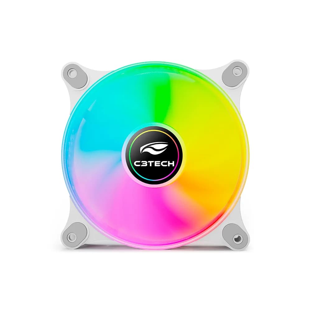 Cooler para Gabinete C3Tech F9-L160WH RGB 12cm