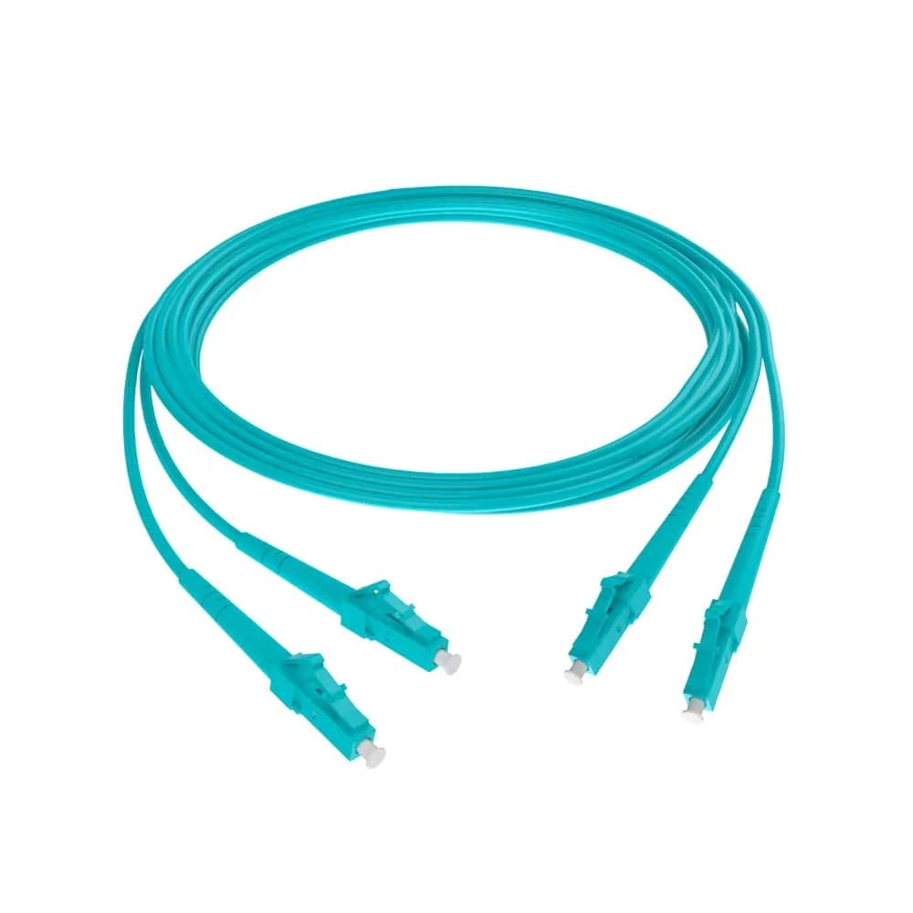 Cordão Óptico Fibracem Duplex Multi Mode OM4 2,5 LC UPC/LC UPC 2mm Acqua - CD0001M4250C000
