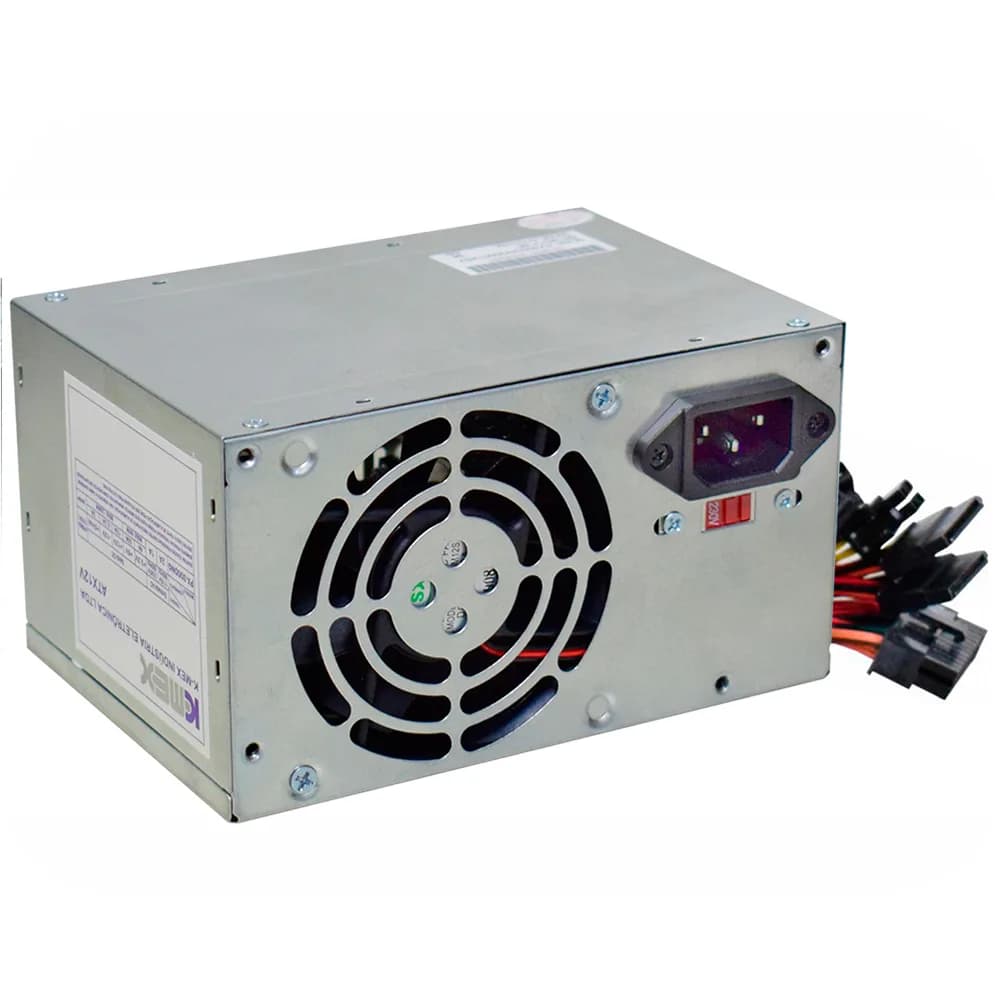 Fonte de Alimentação K-Mex PX300DNG 200W ATX12V 110/220V Prata c/ Cabo - PX300DNG0001B0X