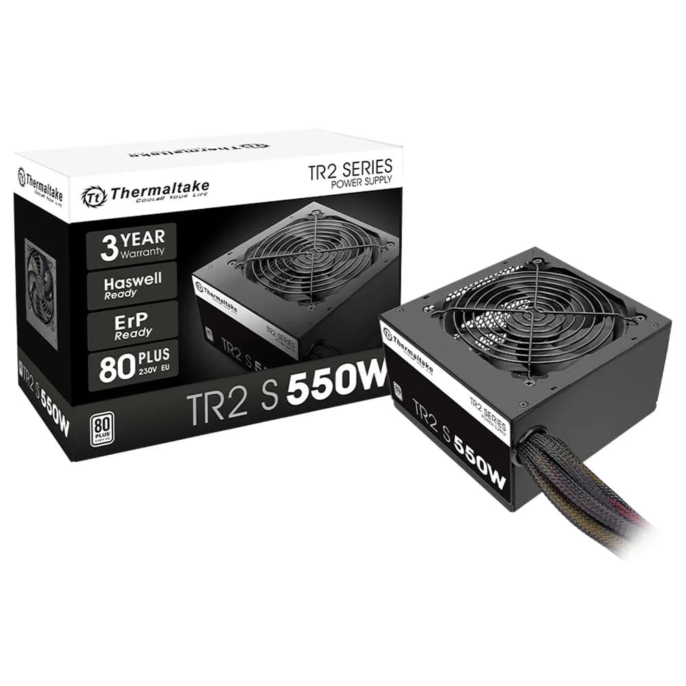 Fonte de Alimentação Thermaltake 550W TR2 S 80 Plus ATX 3.0 - PS-TRS-0550NNFAWB-1