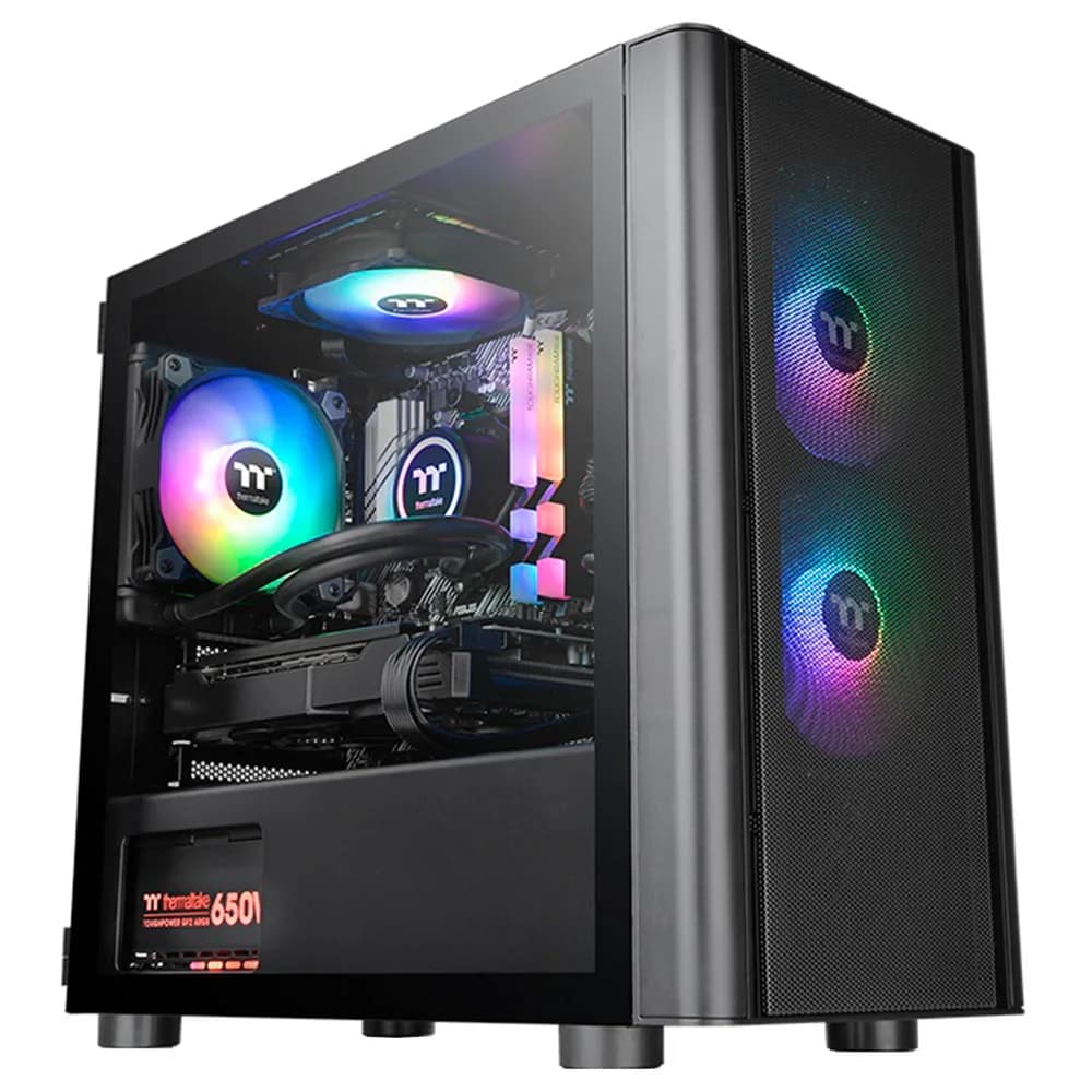 Gabinete Thermaltake V150 TG ARGB Mesh ED Win Spcc 3 Fans ARGB - CA-1R1-00S1WN-02
