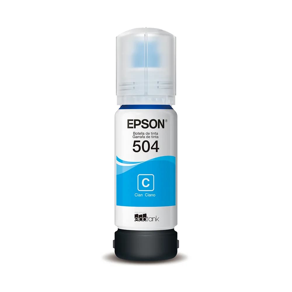 Garrafa/Refil de Tinta Epson T504222-BR Ciano p/ L4150 L4160 L6171