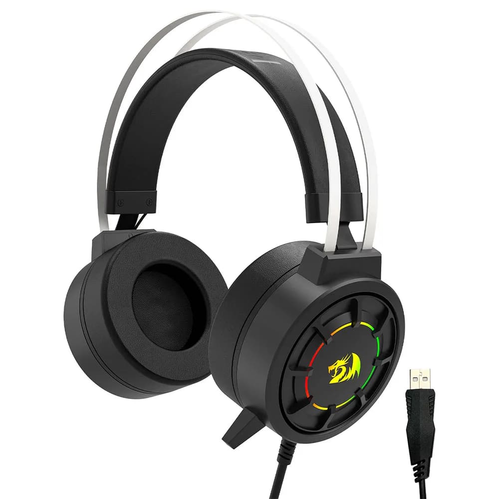 Headset Gamer Redragon Grendel RGB Preto USB H314-RGB