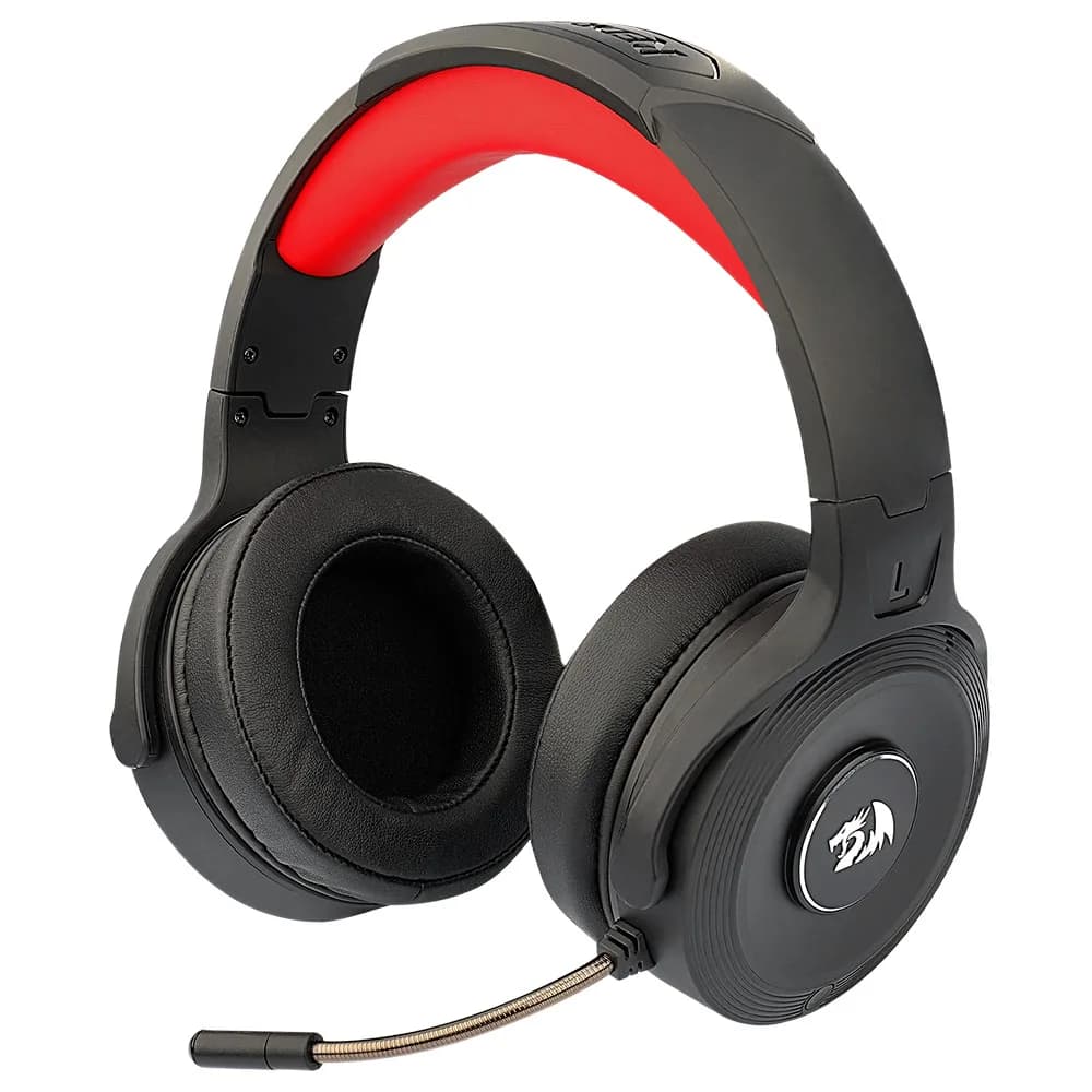 Headset Gamer Redragon Pelops Pro Preto sem Fio H818 Pro
