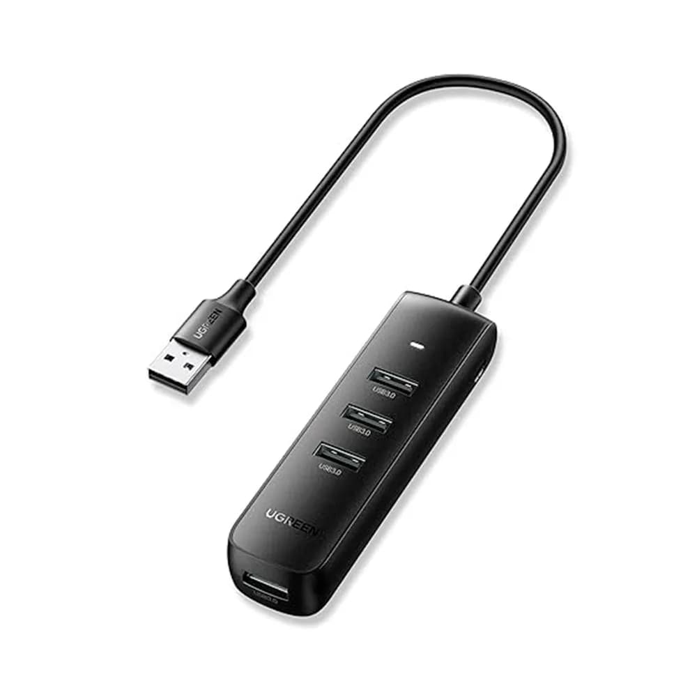 Hub USB Ugreen com 4P USB 3.0 Preto - CM416